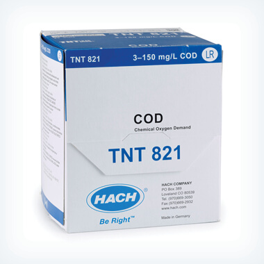 Hach Chemical Oxygen Demand (COD) TNTplus Vial Test, LR (3-150 mg/L COD), 25 Tests